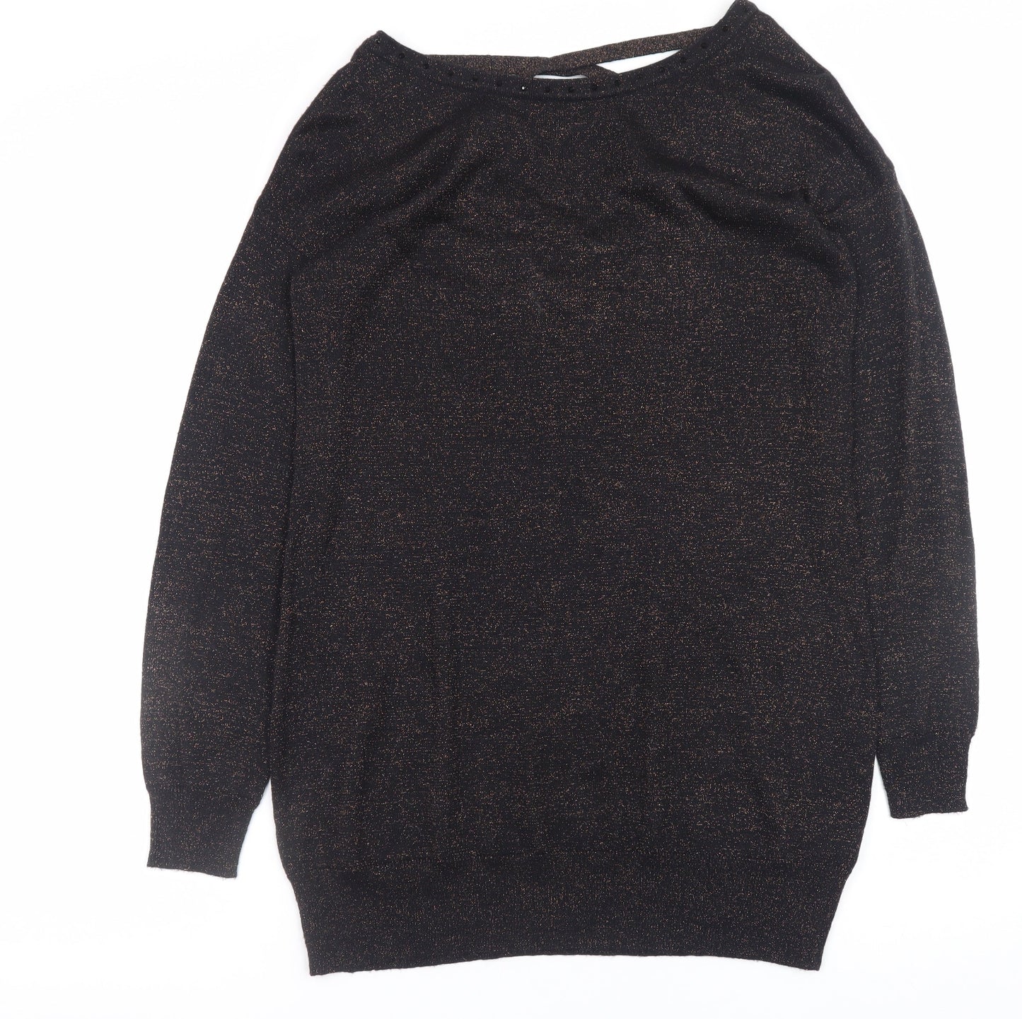 Womens UK Size 12 Amaryllis Black Pullover Jumper