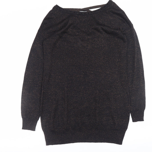 Womens UK Size 12 Amaryllis Black Pullover Jumper