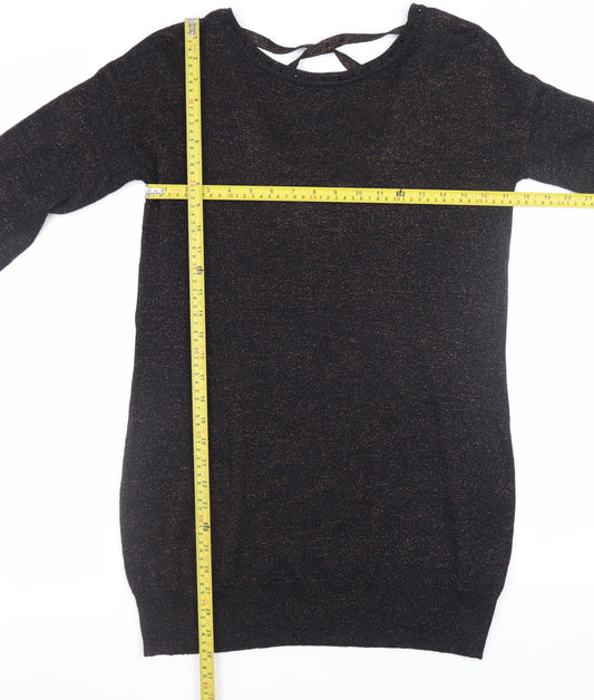 Womens UK Size 12 Amaryllis Black Pullover Jumper