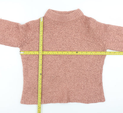 Womens UK Size XS VILA Pink Pullover Jumper