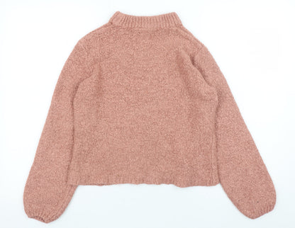 Womens UK Size XS VILA Pink Pullover Jumper