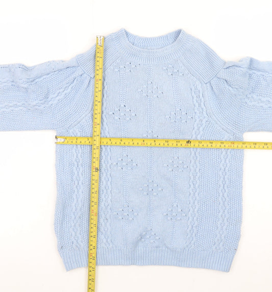 Womens UK Size 8 Marks and Spencer Blue Pullover Jumper