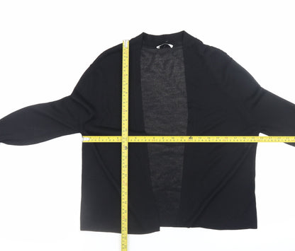 Womens UK Size M NICOLE FARHI Black Cardigan Jumper