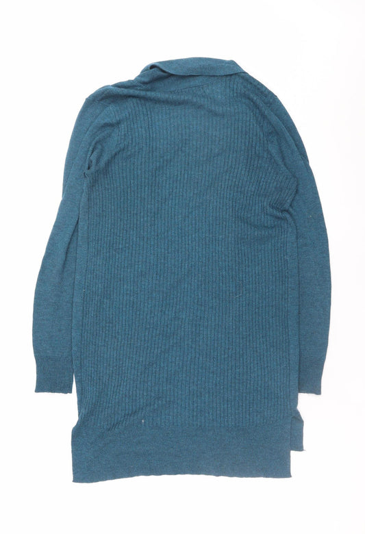 Womens UK Size S George Blue Cardigan Jumper