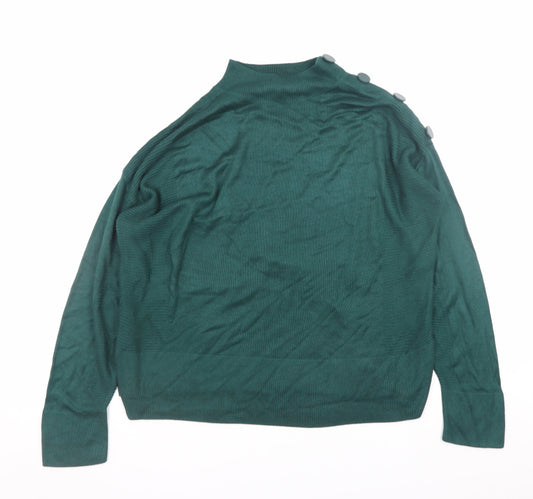 Womens UK Size 12 NEXT Green Pullover Jumper
