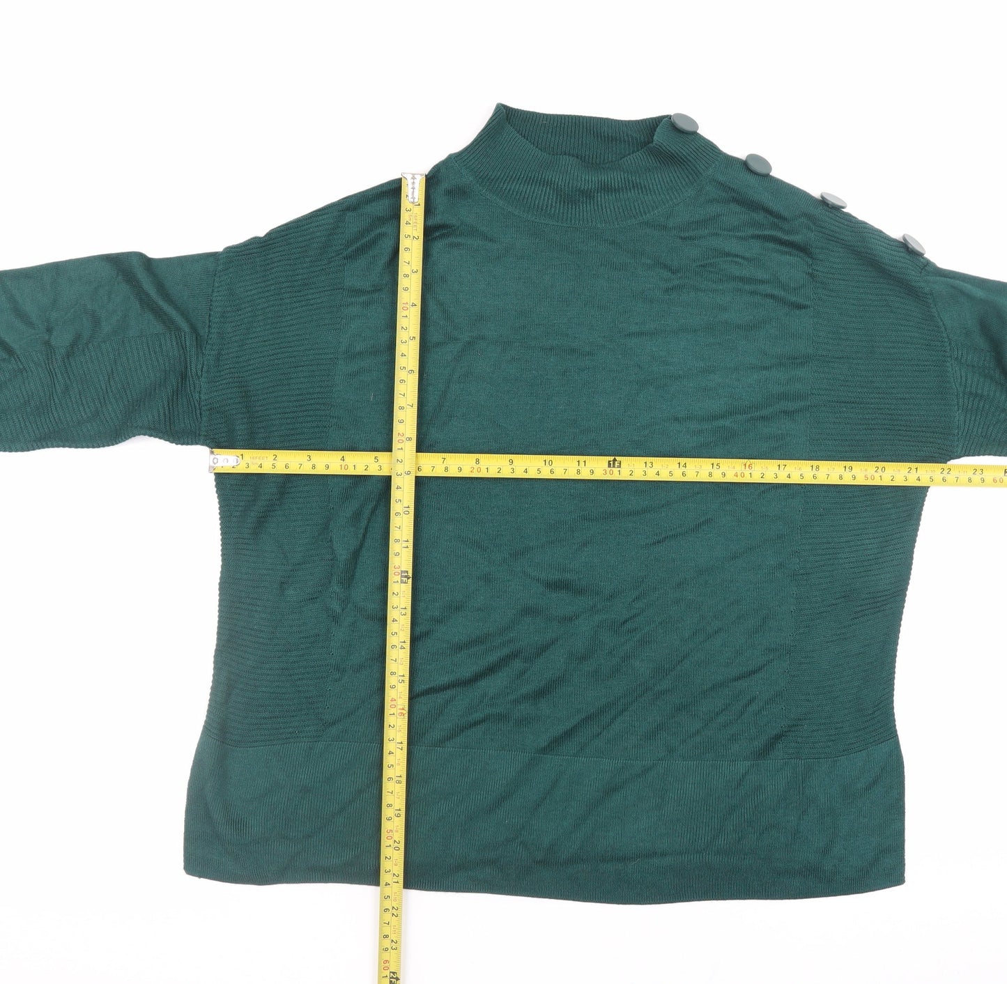 Womens UK Size 12 NEXT Green Pullover Jumper