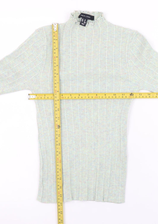 Womens UK Size 10 New Look Green Pullover Jumper