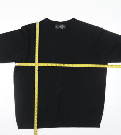 Mens UK Size 2XL Simon Clark Black Pullover Jumper