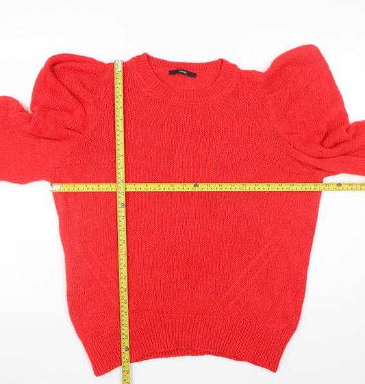 Womens UK Size L George Red Pullover Jumper