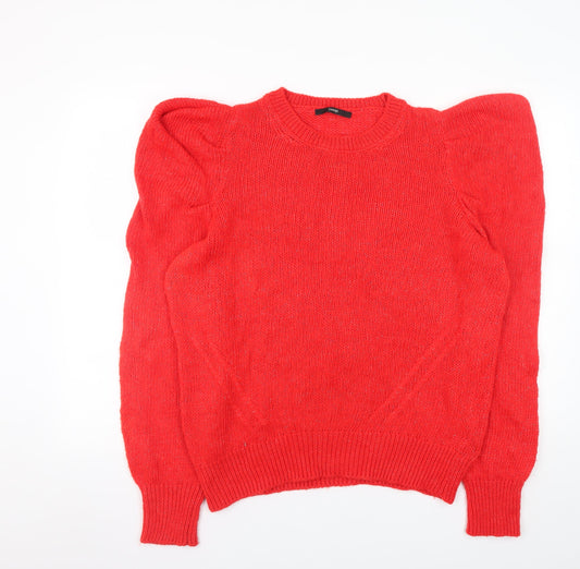 Womens UK Size L George Red Pullover Jumper