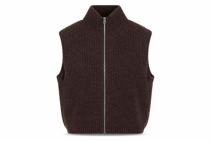 Womens UK Size XS Weekday Brown Vest Jumper