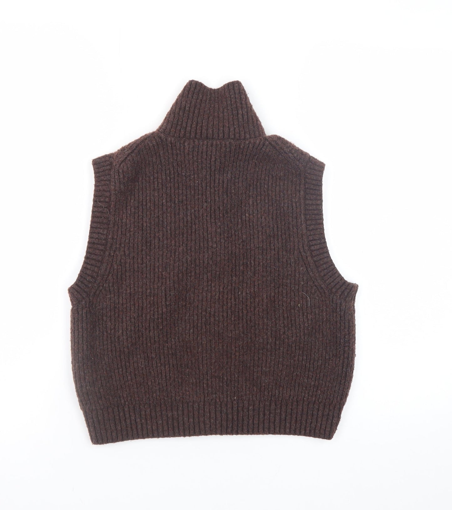 Womens UK Size XS Weekday Brown Vest Jumper