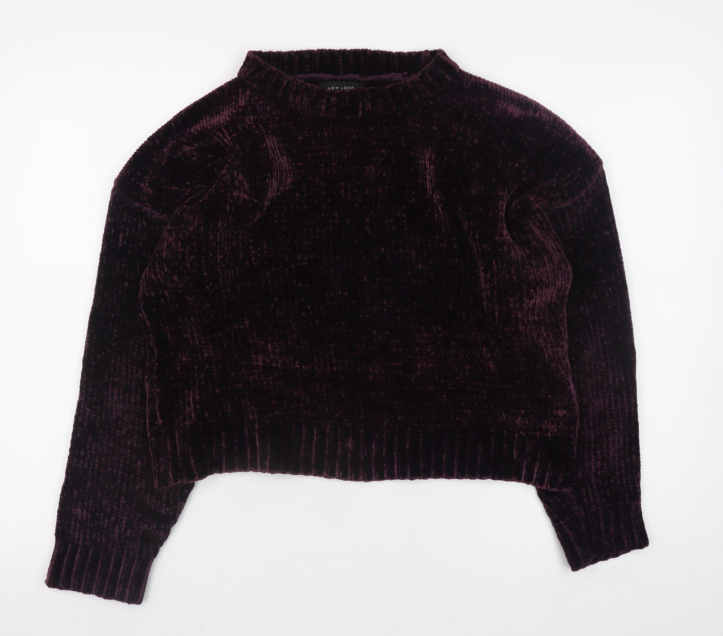 Womens UK Size M New Look Purple Pullover Jumper