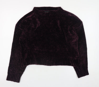 Womens UK Size M New Look Purple Pullover Jumper