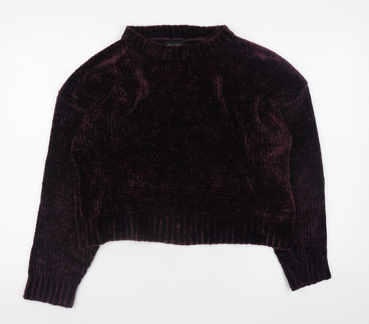 Womens UK Size M New Look Purple Pullover Jumper