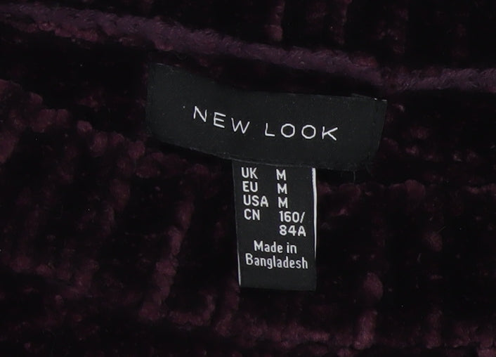 Womens UK Size M New Look Purple Pullover Jumper