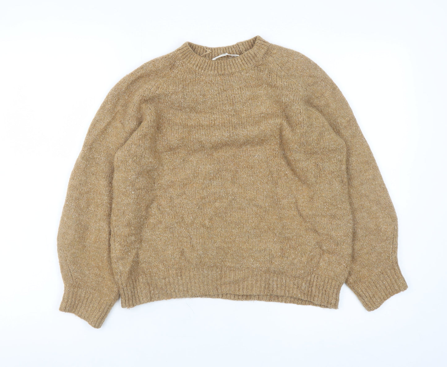 Womens UK Size XS Mango Beige Pullover Jumper