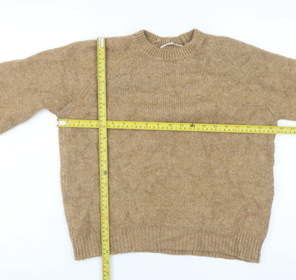 Womens UK Size XS Mango Beige Pullover Jumper