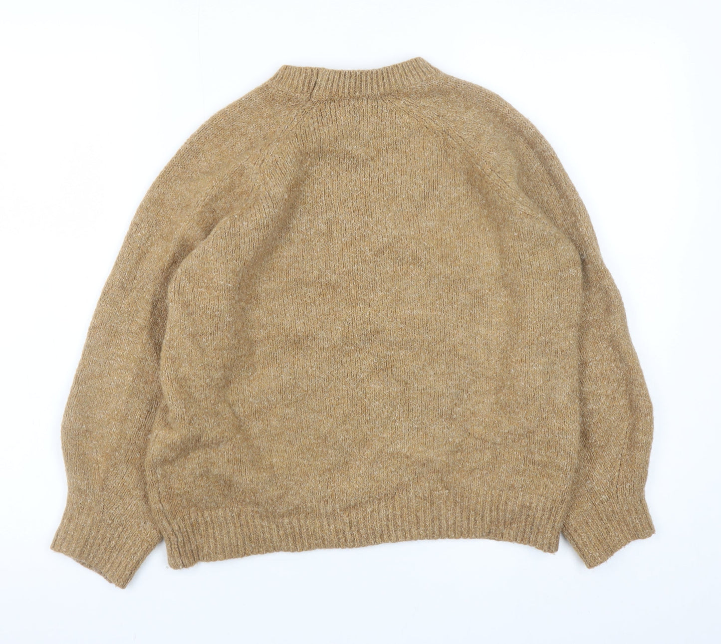 Womens UK Size XS Mango Beige Pullover Jumper