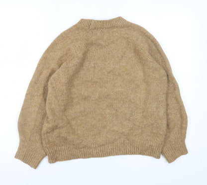 Womens UK Size XS Mango Beige Pullover Jumper