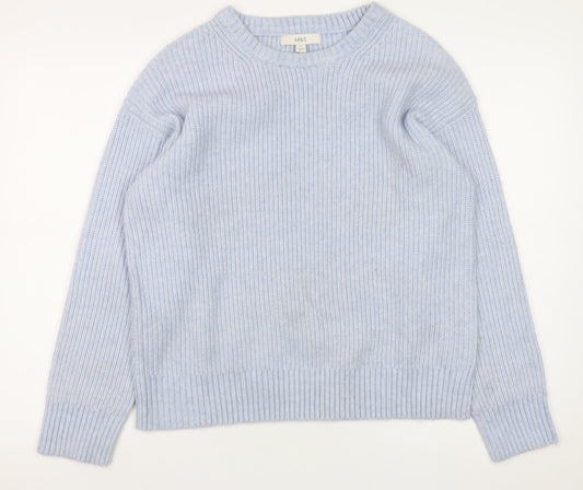Womens UK Size M Marks and Spencer Blue Pullover Jumper