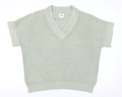 Womens UK Size M Saint Tropez Green Pullover Jumper