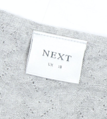 Womens UK Size 18 NEXT Grey Pullover Jumper