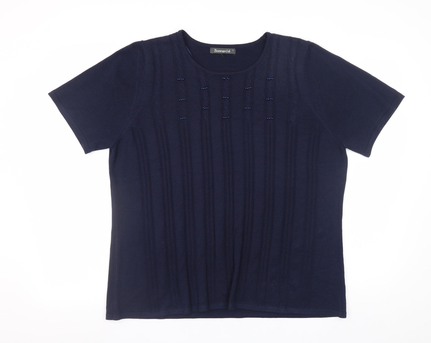 Womens UK Size L Bonmarché Blue Pullover Jumper