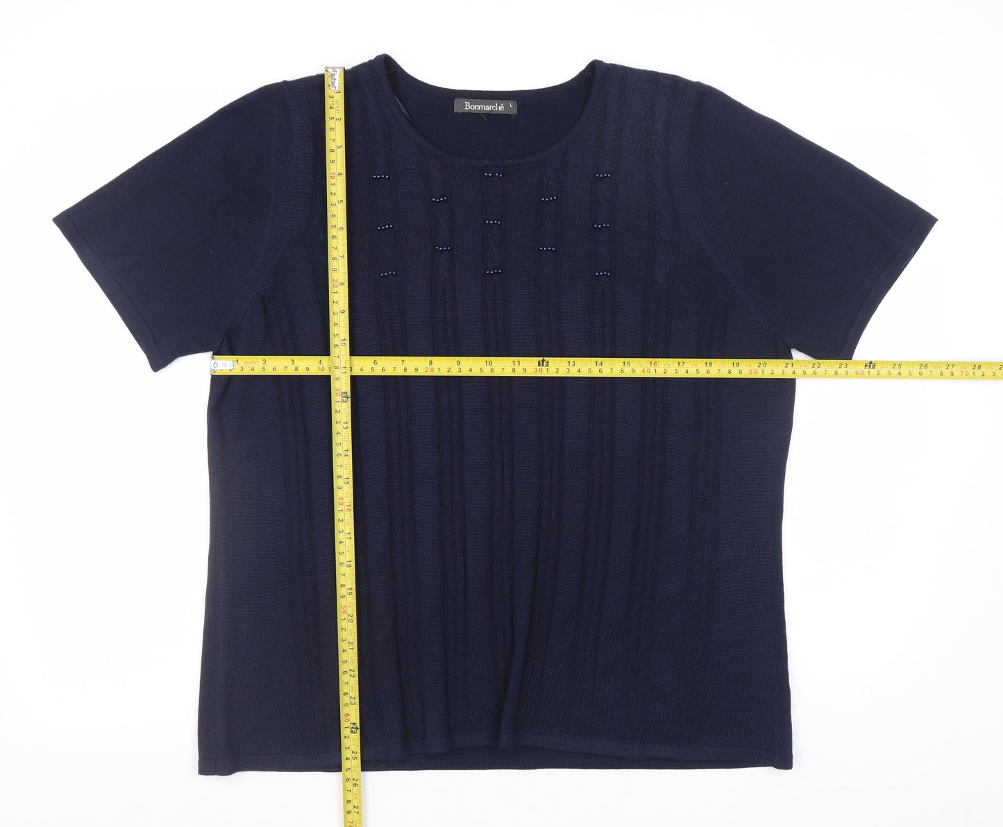 Womens UK Size L Bonmarché Blue Pullover Jumper