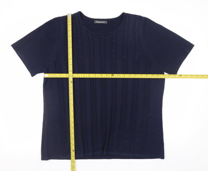 Womens UK Size L Bonmarché Blue Pullover Jumper