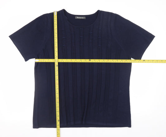 Womens UK Size L Bonmarché Blue Pullover Jumper