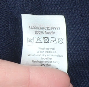 Womens UK Size L Bonmarché Blue Pullover Jumper