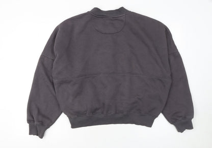 Womens UK Size M/L Rising Grey Full Zip Sweatshirt