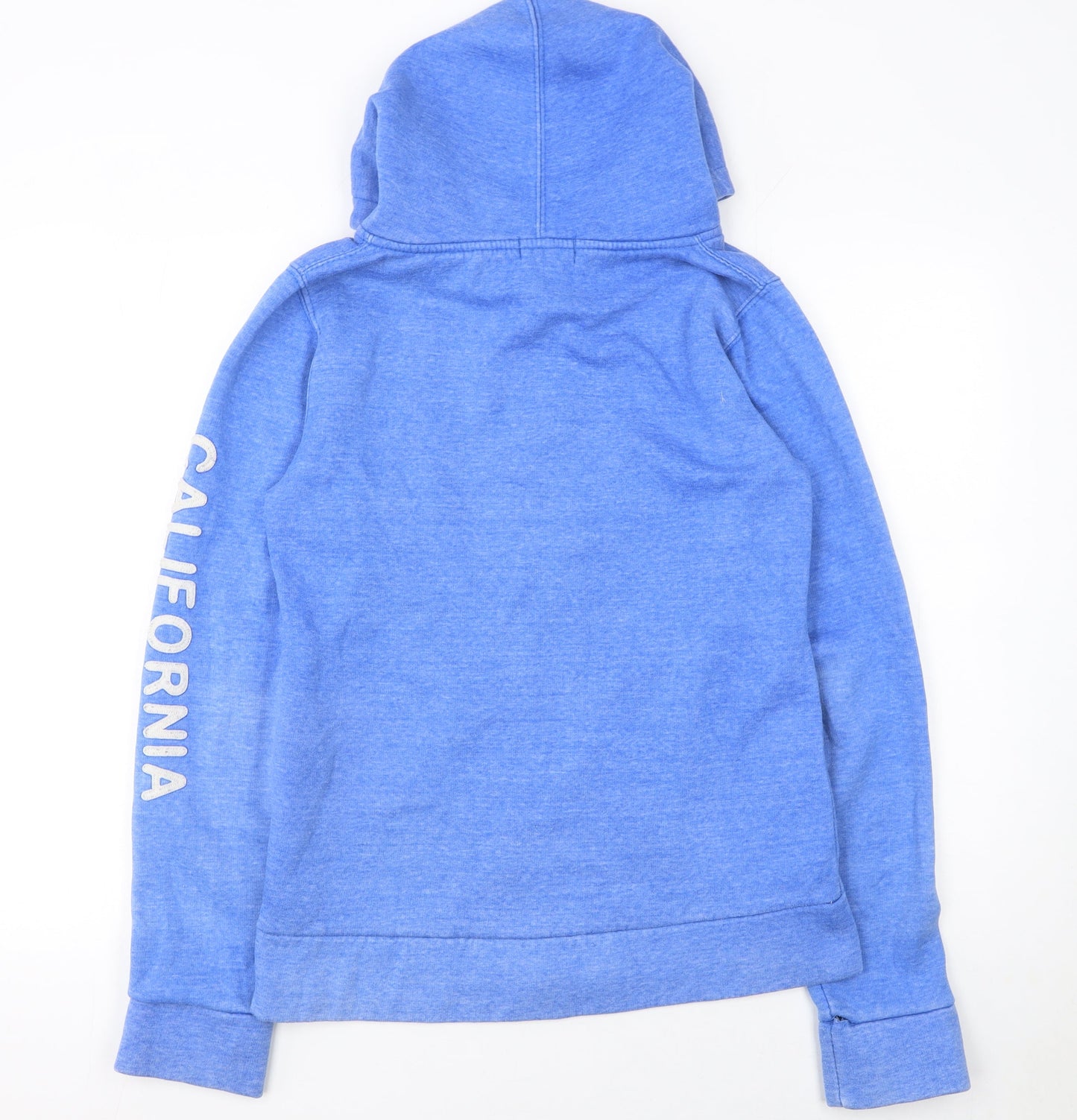 Womens UK Size 14 Exhibit Blue Full Zip Hoodie