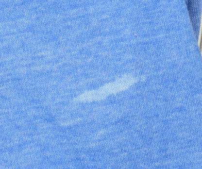 Womens UK Size 14 Exhibit Blue Full Zip Hoodie