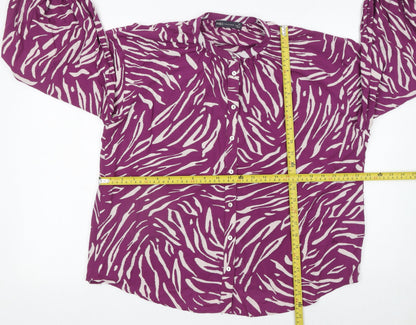 Womens UK Size 10 Marks and Spencer Purple Basic Blouse