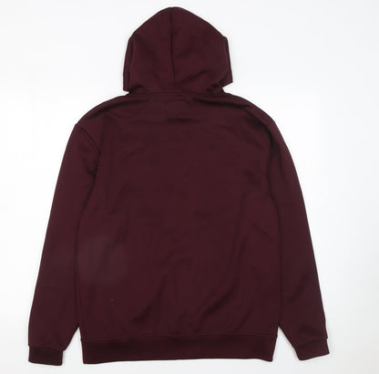 Mens UK Size S SikSilk Brown Pullover Hoodie