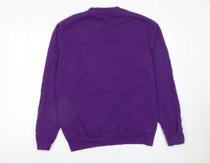 Womens UK Size M Ted & Stitch Purple Pullover Sweatshirt