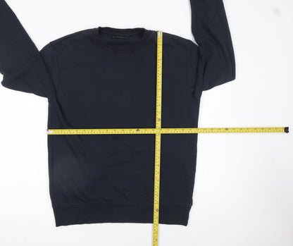 Mens UK Size M Dunnes Black Pullover Sweatshirt