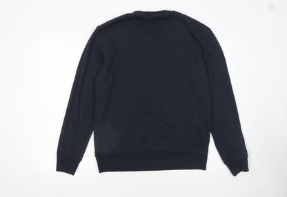 Mens UK Size M Dunnes Black Pullover Sweatshirt