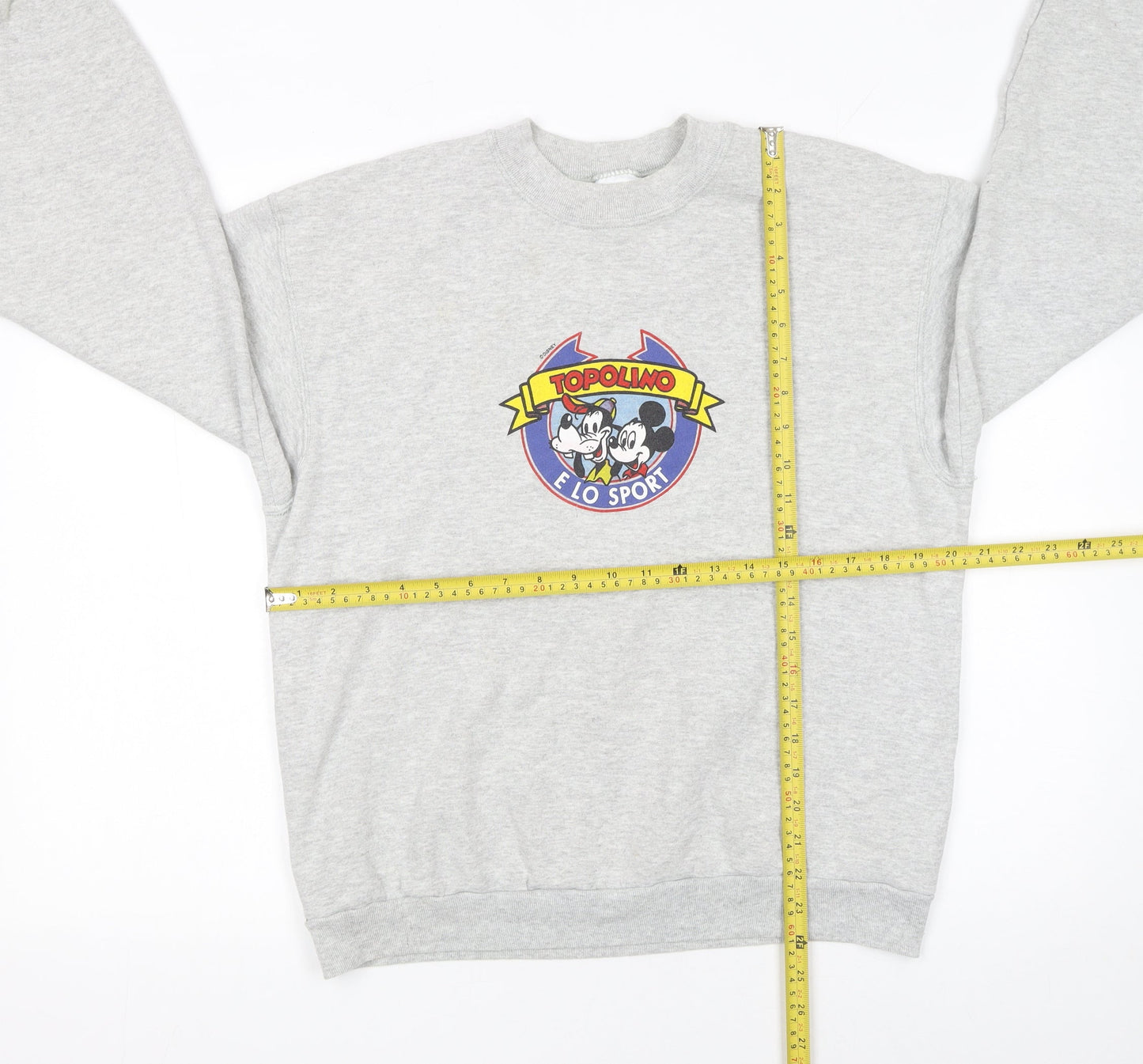 Womens UK Size M Fruit of the Loom Grey Pullover Sweatshirt