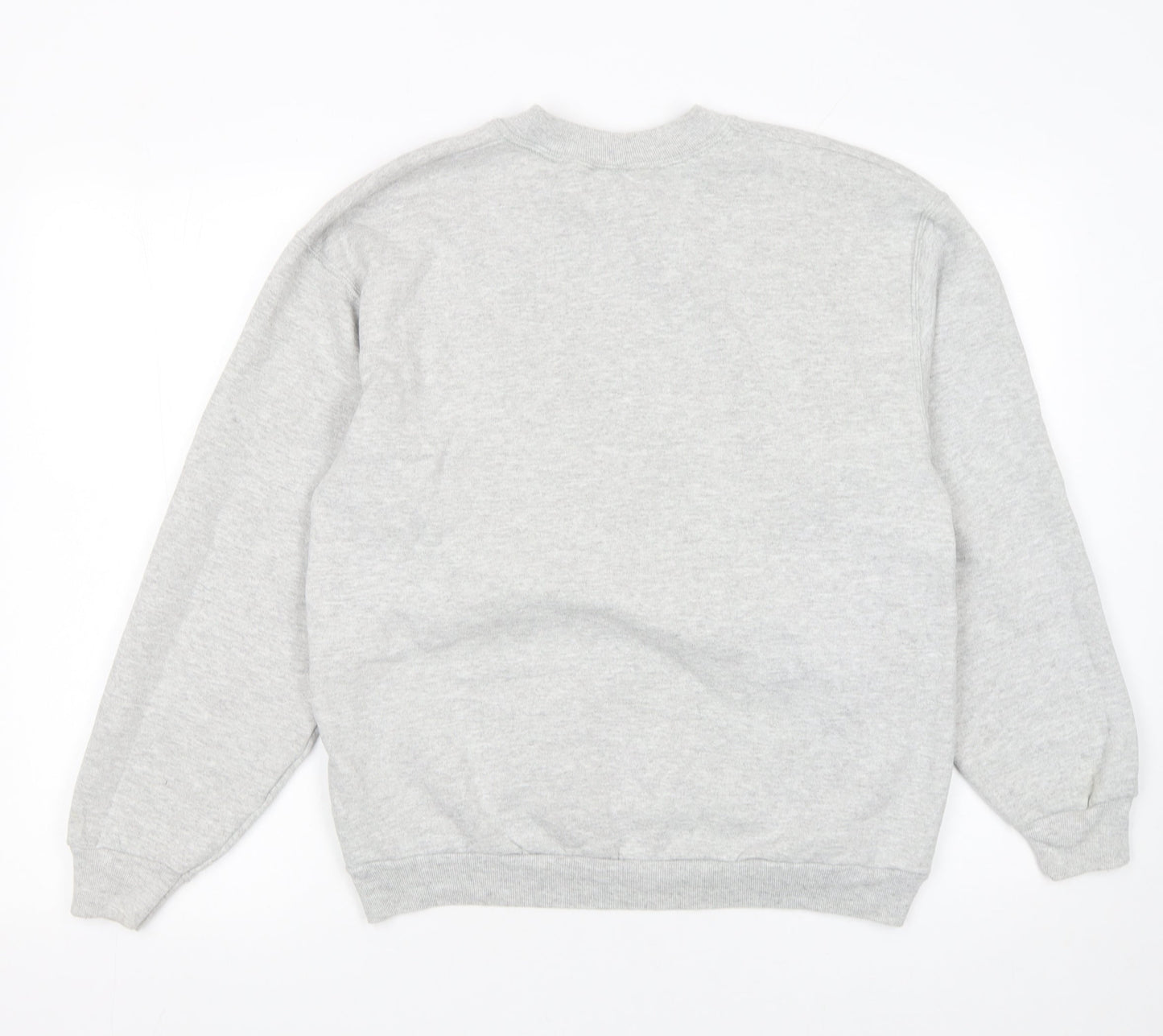 Womens UK Size M Fruit of the Loom Grey Pullover Sweatshirt