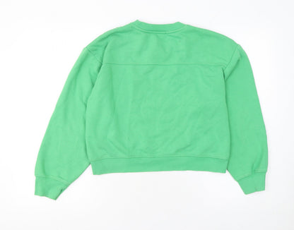 Womens UK Size S Zara Green Pullover Sweatshirt