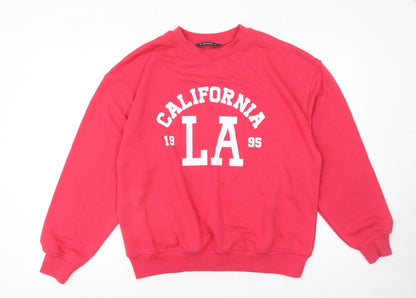Womens UK Size S Dunnes Pink Pullover Sweatshirt