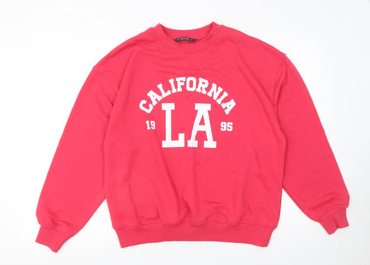 Womens UK Size S Dunnes Pink Pullover Sweatshirt