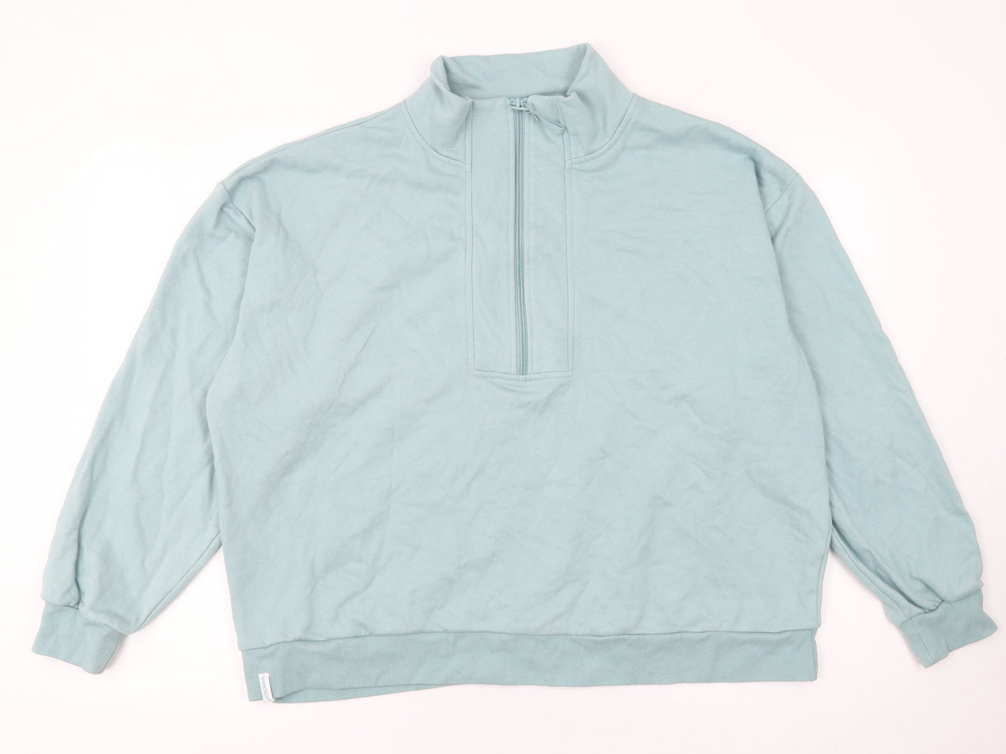 Mens UK Size 2XL Bekkin Blue Henley Sweatshirt