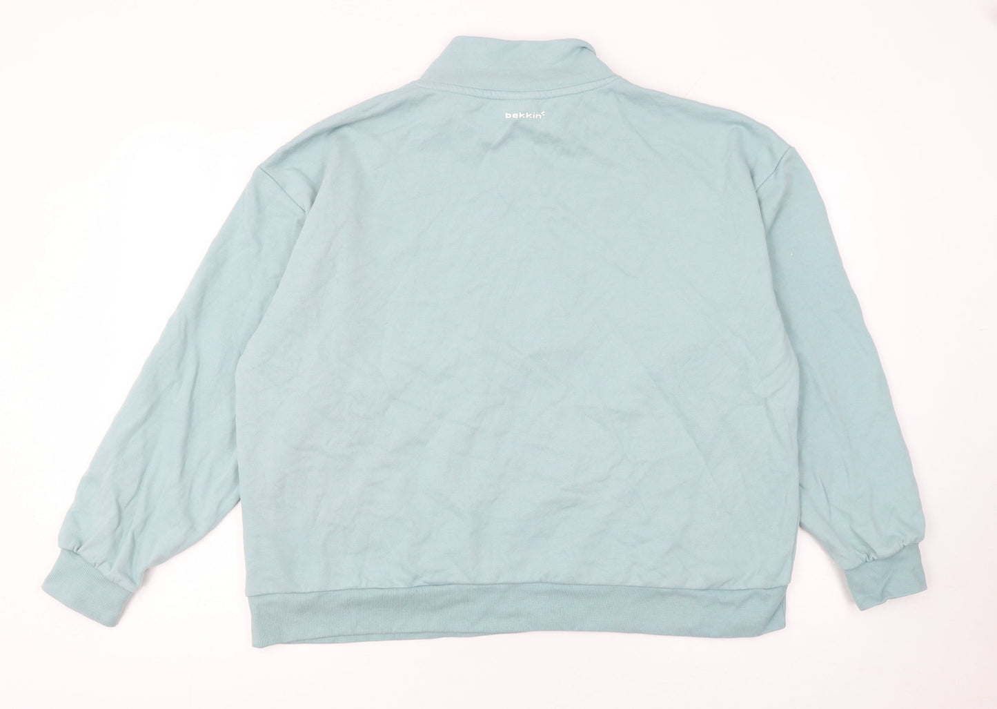 Mens UK Size 2XL Bekkin Blue Henley Sweatshirt