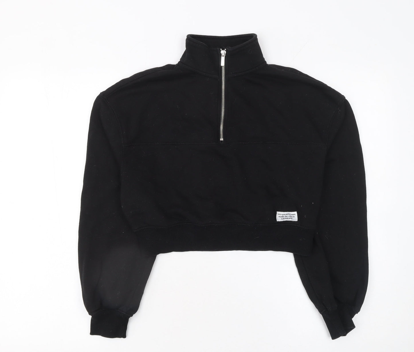 Womens UK Size XS H&M Black Pullover Sweatshirt