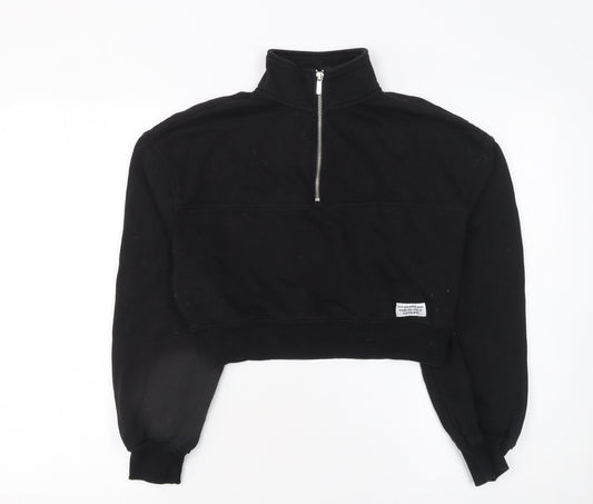 Womens UK Size XS H&M Black Pullover Sweatshirt