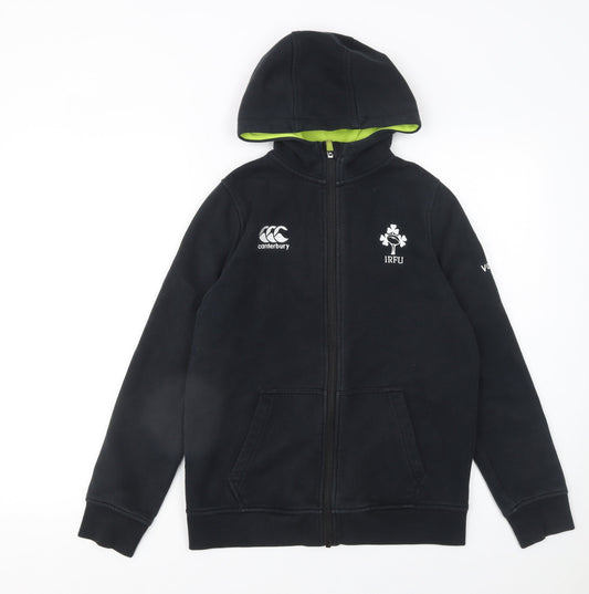 Boys UK Size 14 Years Canterbury Black Full Zip Hoodie